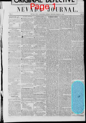 Page thumbnail for The Nevada Journal