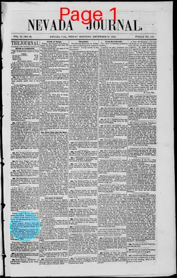 Page thumbnail for The Nevada Journal