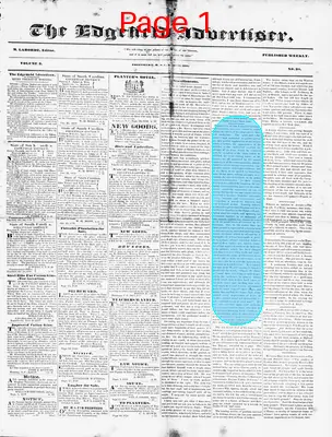 Page thumbnail for Edgefield Advertiser