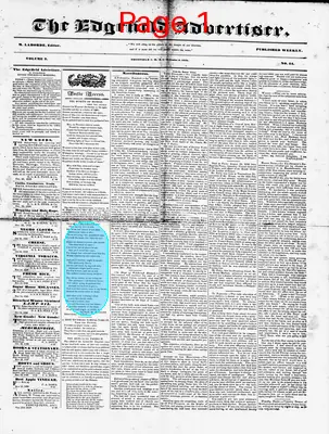Page thumbnail for Edgefield Advertiser