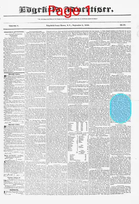 Page thumbnail for Edgefield Advertiser