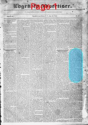 Page thumbnail for Edgefield Advertiser