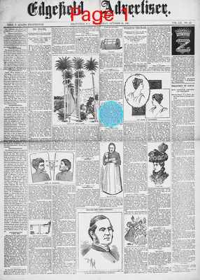 Page thumbnail for Edgefield Advertiser