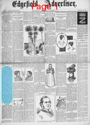 Page thumbnail for Edgefield Advertiser