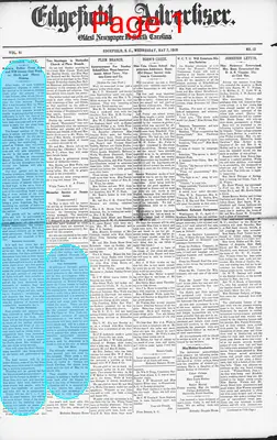 Page thumbnail for Edgefield Advertiser