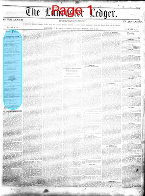 Page thumbnail for The Lancaster Ledger