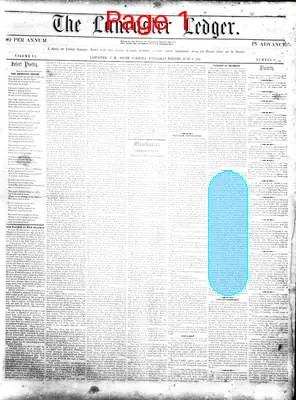 Page thumbnail for The Lancaster Ledger
