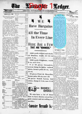 Page thumbnail for The Lancaster Ledger