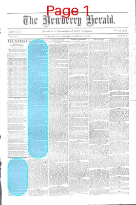 Page thumbnail for The Newberry Herald