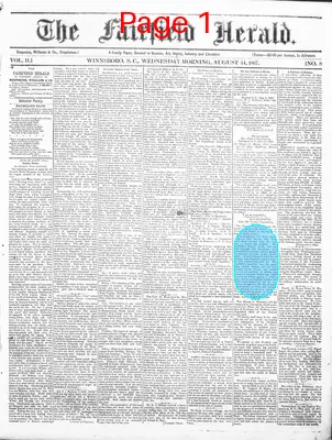 Page thumbnail for The Fairfield Herald