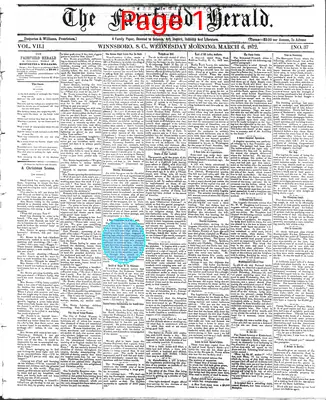 Page thumbnail for The Fairfield Herald