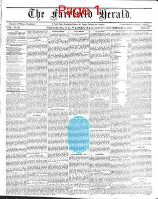Page thumbnail for The Fairfield Herald