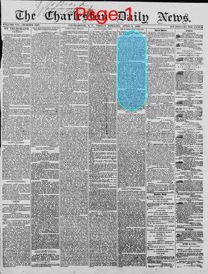 Page thumbnail for The Charleston Daily News