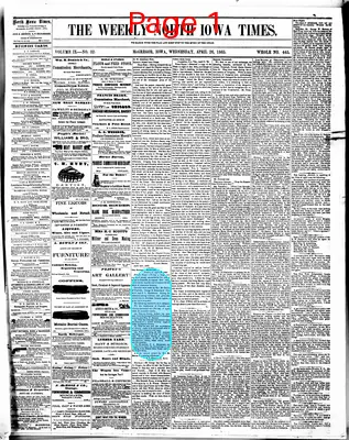Page thumbnail for The Weekly North Iowa Times