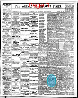 Page thumbnail for The Weekly North Iowa Times