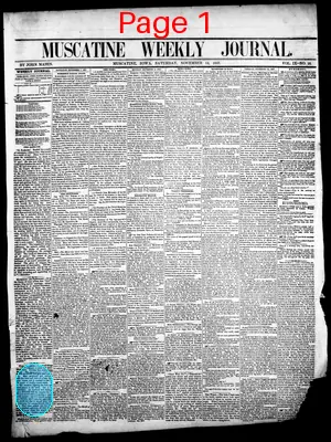Page thumbnail for Muscatine Weekly Journal