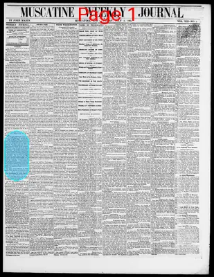 Page thumbnail for Muscatine Weekly Journal