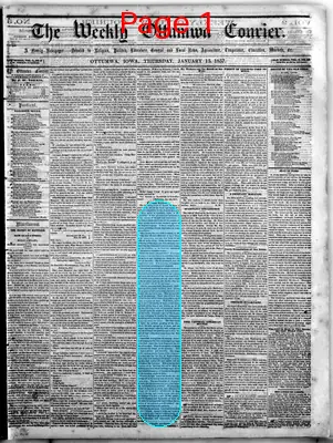 Page thumbnail for The Weekly Ottumwa Courier