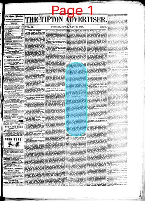 Page thumbnail for The Tipton Advertiser