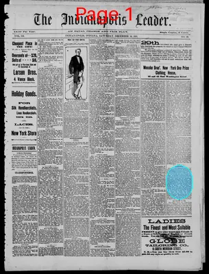 Page thumbnail for The Indianapolis Leader