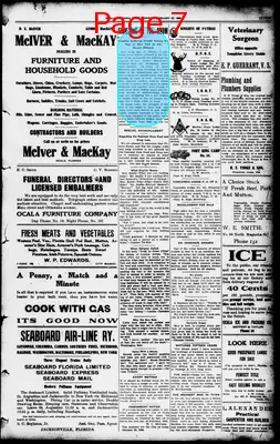 Page thumbnail for The Ocala Evening Star