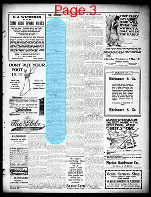 Page thumbnail for The Ocala Evening Star