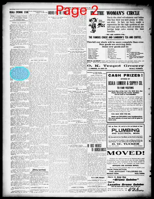 Page thumbnail for The Ocala Evening Star