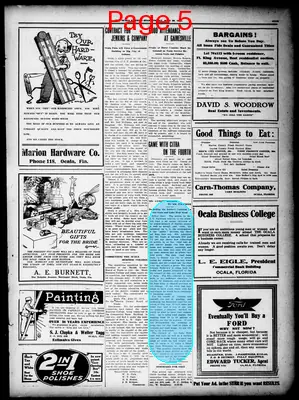 Page thumbnail for The Ocala Evening Star