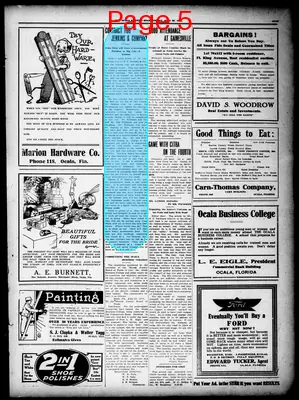Page thumbnail for The Ocala Evening Star