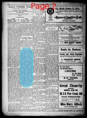 Page thumbnail for The Ocala Evening Star