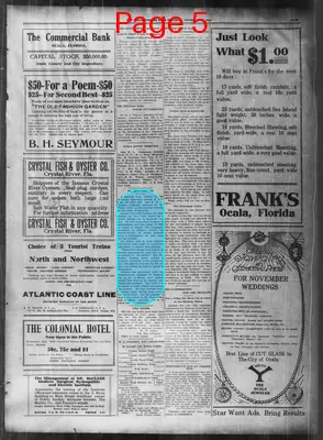Page thumbnail for The Ocala Evening Star