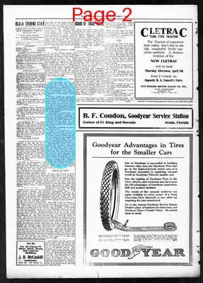 Page thumbnail for The Ocala Evening Star