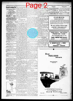 Page thumbnail for The Ocala Evening Star
