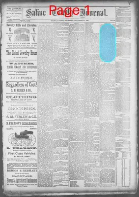 Page thumbnail for The Saline County Journal