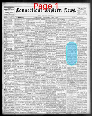 Page thumbnail for Connecticut Western News