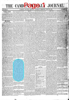 Page thumbnail for The Camden Weekly Journal