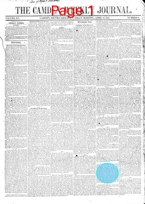 Page thumbnail for The Camden Weekly Journal