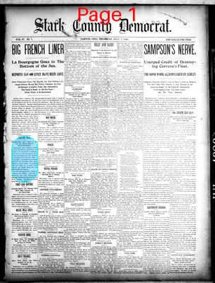 Page thumbnail for The Stark County Democrat