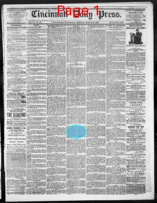 Page thumbnail for Cincinnati Daily Press