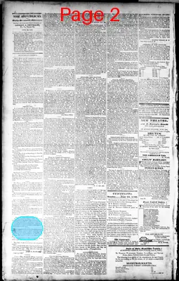 Page thumbnail for The National Republican And Cincinnati Daily Mercantile Advertiser