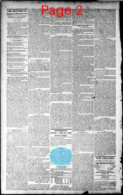 Page thumbnail for The National Republican And Cincinnati Daily Mercantile Advertiser