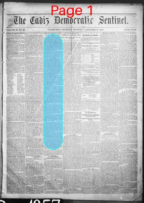 Page thumbnail for The Cadiz Democratic Sentinel