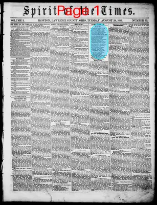 Page thumbnail for Spirit Of The Times