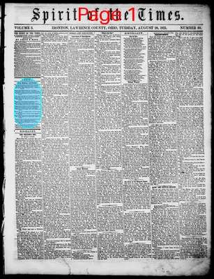 Page thumbnail for Spirit Of The Times