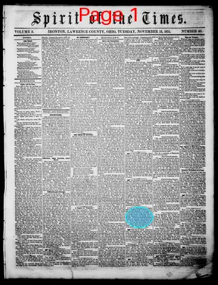 Page thumbnail for Spirit Of The Times