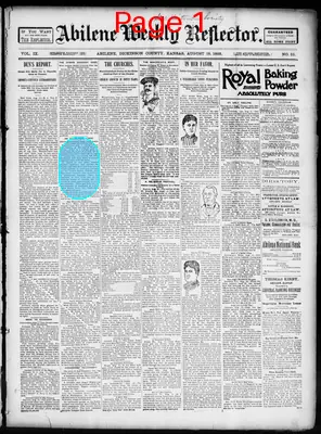 Page thumbnail for Abilene Weekly Reflector