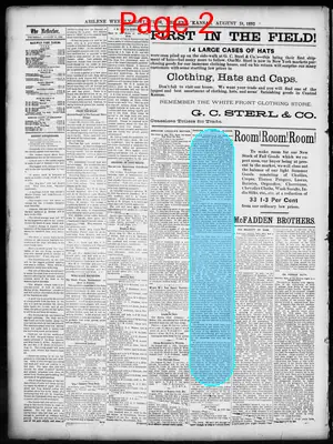 Page thumbnail for Abilene Weekly Reflector
