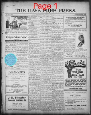 Page thumbnail for The Hays Free Press