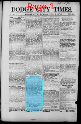 Page thumbnail for Dodge City Times