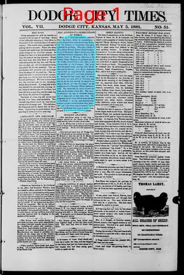 Page thumbnail for Dodge City Times